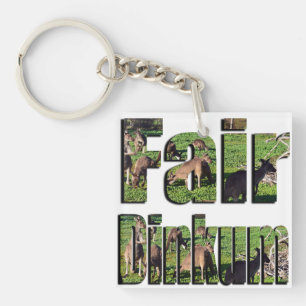 Fair Dinkum Aussie Slang Logo, Keychain