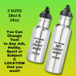 Fair Dinkum BEST CABINET MAKER in Straya 532 Ml Water Bottle<br><div class="desc">For the Best CABINET MAKER in Australia - - You can edit all the text to make your own message</div>