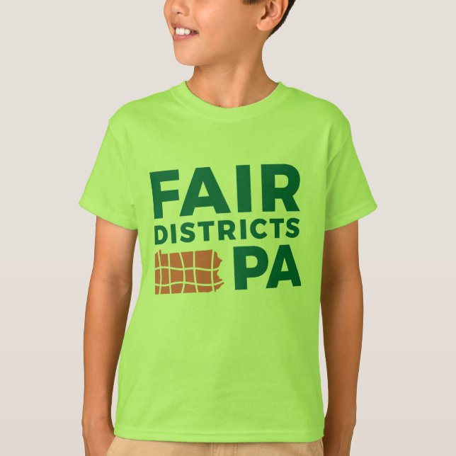 Fair Districts PA kids' tee (Front)