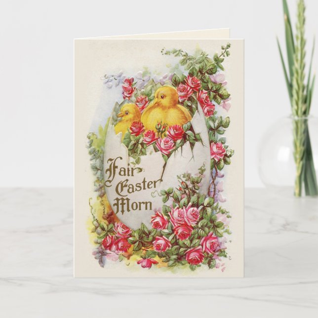 Fair Easter Morn Christian Greeting Card (Front)