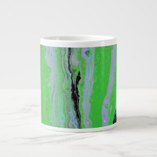 Fair Game 2 Black Green Abstract Mug