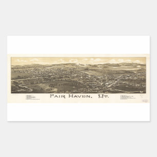 Fair Haven Vermont (1886) Sticker
