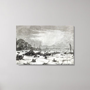 Fair held on the Thames Canvas Print