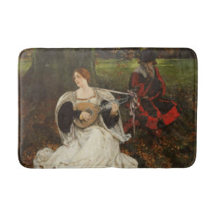 Fair is my Love (by Edwin Austin Abbey) Bath Mat