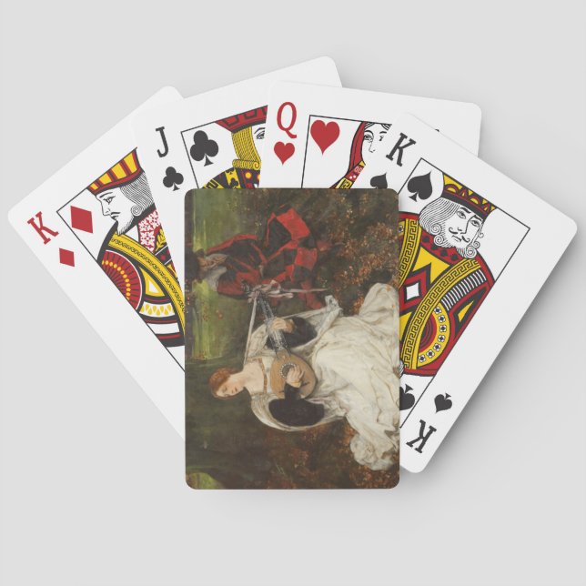 Fair is my Love (by Edwin Austin Abbey) Playing Cards (Back)
