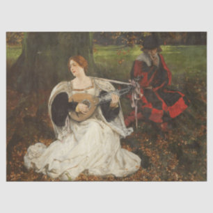 Fair is my Love (by Edwin Austin Abbey) Tissue Paper