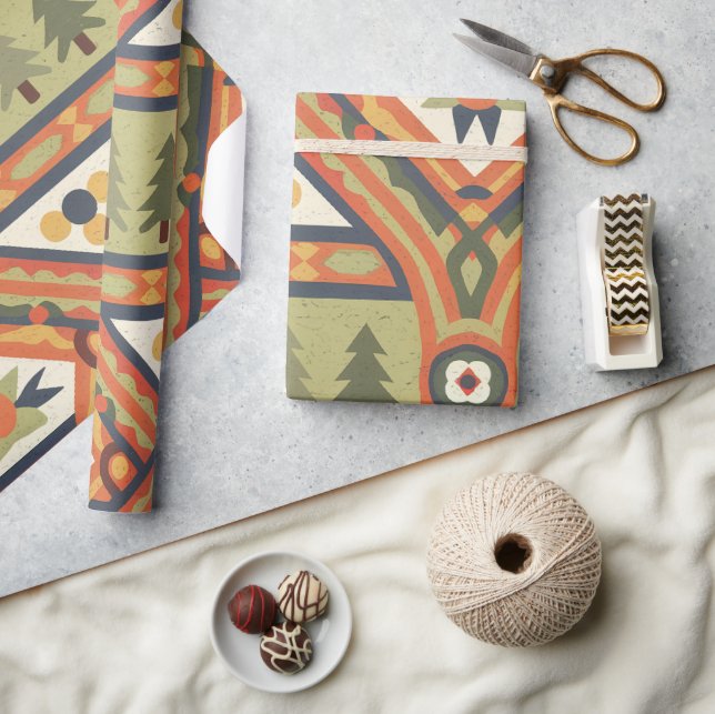 Fair isle Christmas 6 Wrapping Paper (Crafts)