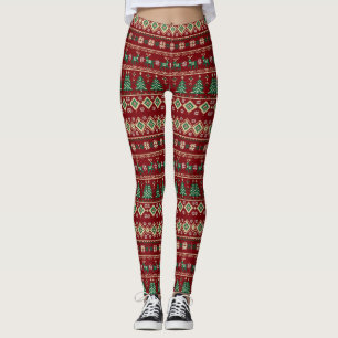 Fair Isle Christmas Pajama Pants - Nordic PJs
