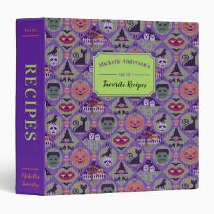 Fair Isle Cute Halloween Knitted Sweater Recipe Binder