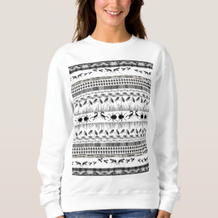 Fair Isle Fierceness animal bug insect Sweatshirt