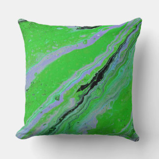 Fair Jeu 3 Green Lilac rayé Abstrait Coussin