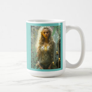 Fair Maiden dans le jardin Café Mug