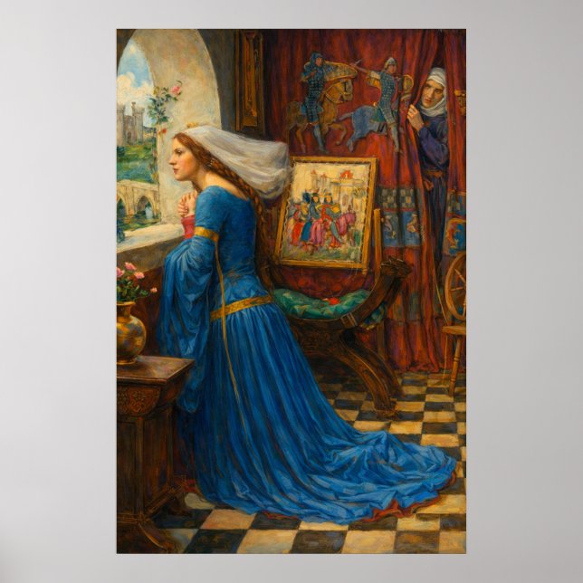 Fair Rosamund by John William Waterhouse Poster (Front)