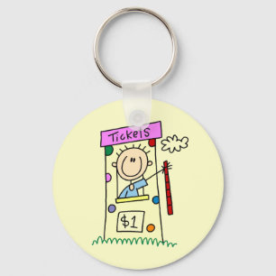 Fair Ticket Booth Tshirts and Gifts Keychain