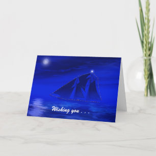 Fair winds and calm seas holiday card