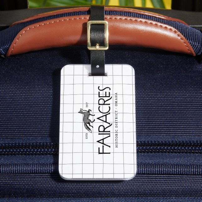 Fairacres Luggage Tag (Front Insitu 2)