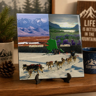 Fairbanks, Alaska Collage Tile