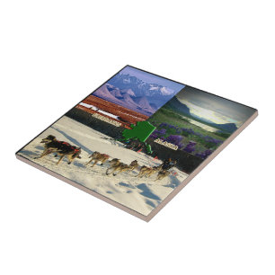 Fairbanks, Alaska Collage Tile