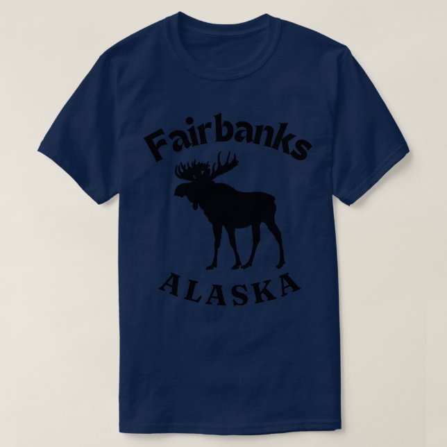 Fairbanks Alaska Moose TShirt (Design devant)