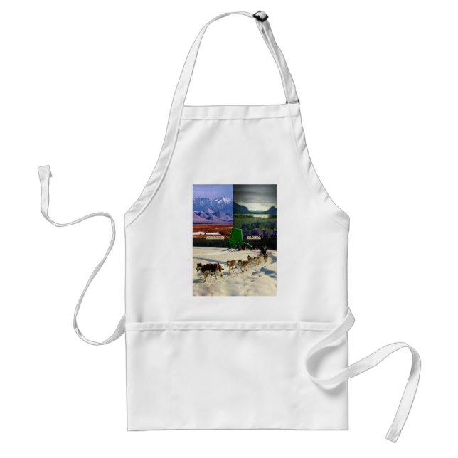 Fairbanks Alaska Photo Collage Standard Standard Apron (Front)