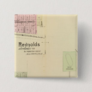 Fairbury and Steele City, Nebraska 2 Inch Square Button