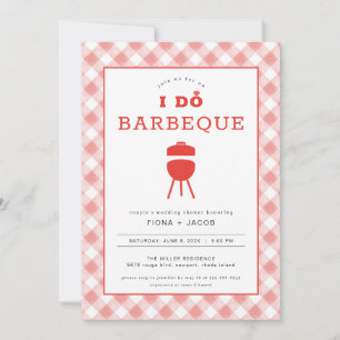 Faire Barbecue Invitation de douche de couples Inv