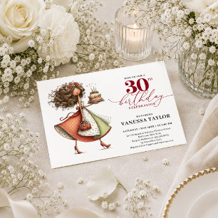 Faire carte d'invitation bordeaux pour les 30 ans 