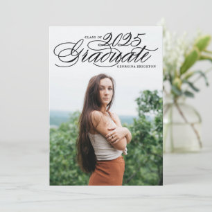 Faire carte d'invitation de graduation de photo de