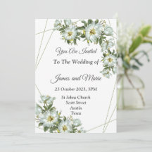 Faire carte d'invitation de mariage, 