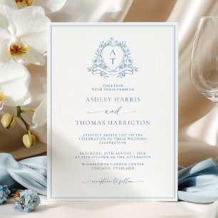 Faire carte d'invitation de mariage au monogramme 