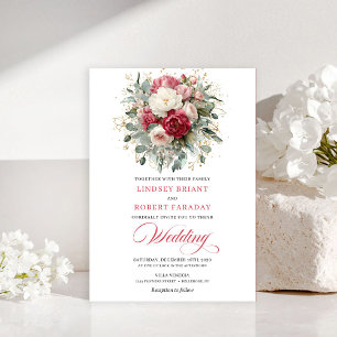 Faire carte d'invitation de mariage Boho Blush Bla