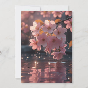 Faire carte d'invitation de mariage Elegant Sakura