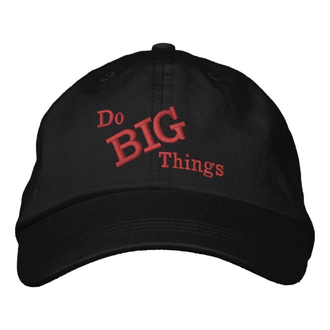 Faire de grandes choses Casquette brodé (Devant)