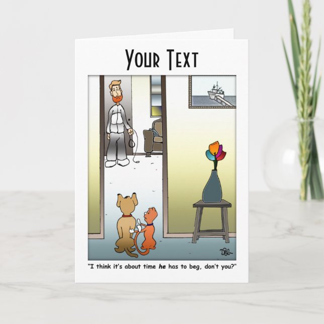 Faire de lui Beg Carte de voeux (Devant)
