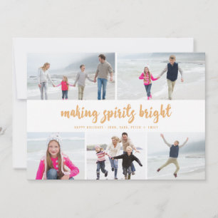 Faire des esprits un Carte photo de vacances brill