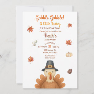 Faire dodo petite dinde Invitation d'anniversaire