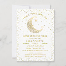 Faire dodo, petite étoile, invitation pour une bab