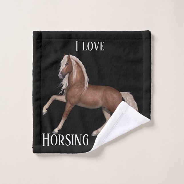 Faire du cheval autour (Gant de toilette)
