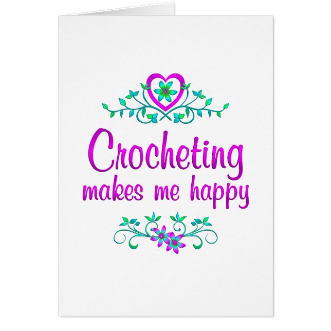 Faire du crochet heureux (Devant)