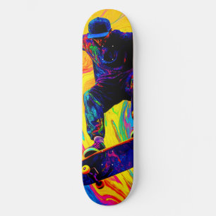 Faire du skateboard à travers les couleurs