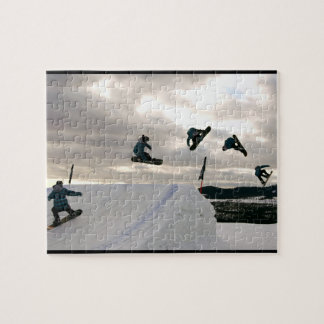 Faire du surf des neiges le puzzle de tours