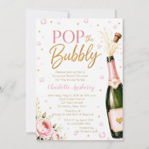 Faire éclater le floral Invitation de Fête de Mari