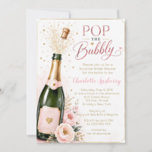 Faire éclater le floral Invitation pour la récepti