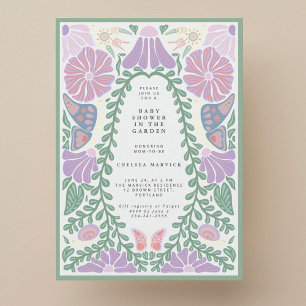Faire Invitation de Baby Shower Lavande Vintage Do