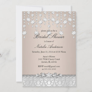 Faire invitation de bains de mariée Crystal
