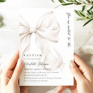 Faire Invitation de Baptême avec un Ruban Neutre