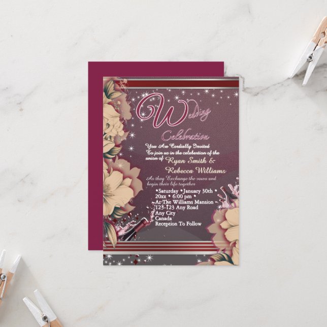 Faire invitation de mariage (Devant/Arrière en situation)