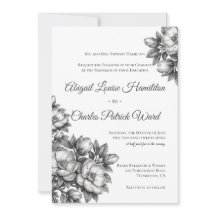 Faire invitation de mariage à la fleur de magnolia