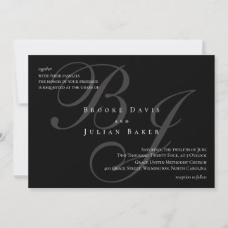 Faire invitation de mariage à monogramme