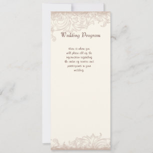 Faire invitation de mariage anglaise antique rose 